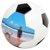 Aangepaste foto's Voetbal Uw ontwerp - met Pet (Drie kwart)