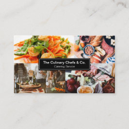 Aangepaste foto's Volledige service Catering Busin Visitekaartje