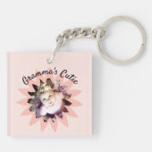 Aangepaste foto's voor dubbelzijdige paaslager sleutelhanger (Achterkant)