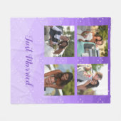 Aangepaste foto's voor het huwelijk fleece deken (Voorkant (Horizontaal))