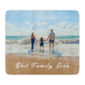 Aangepaste foto's voor je beste familie ooit snijplank (Voorkant)