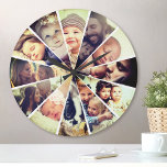Aangepaste foto's voor kinderen uit de Bright Filt Ronde Klok<br><div class="desc">Creëer uw eigen,  aangepaste 12-fotowandklok met uw aangepaste afbeeldingen verbeterd met een leuke heldere filter.</div>