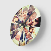 Aangepaste foto's voor kinderen uit de Bright Filt Ronde Klok (Hoek)