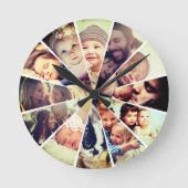 Aangepaste foto's voor kinderen uit de Bright Filt Ronde Klok (Voorkant)