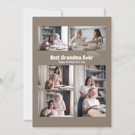 Aangepaste foto's voor oma kerstkaart (Voorkant)