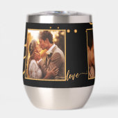 Aangepaste Foto's Zwart Goud Huwelijk Geïsoleerde (Voorkant)