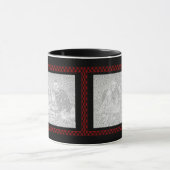 Aangepaste foto's | Zwart rood toetsenbord Mok (Midden)