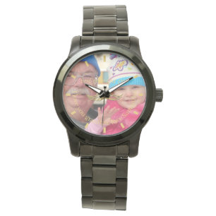 Aangepaste fotoscriptcontrole   Beste opa ooit Horloge