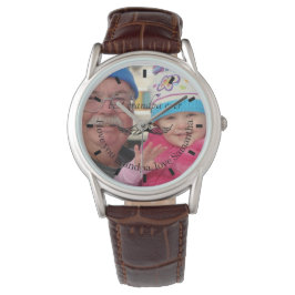 Aangepaste fotoscriptcontrole | Beste opa ooit Horloge