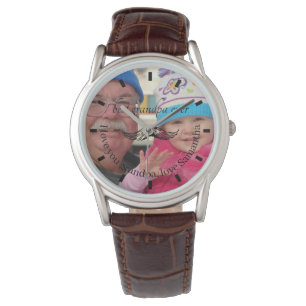 Aangepaste fotoscriptcontrole   Beste opa ooit Horloge