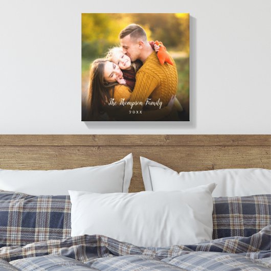 Aangepaste fotoscriptnaam canvas afdruk (Insitu (Slaapkamer))