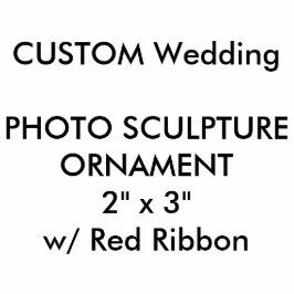 Aangepaste fotosculptuur kantelen 2 x 3 inch fotobeeldje ornament