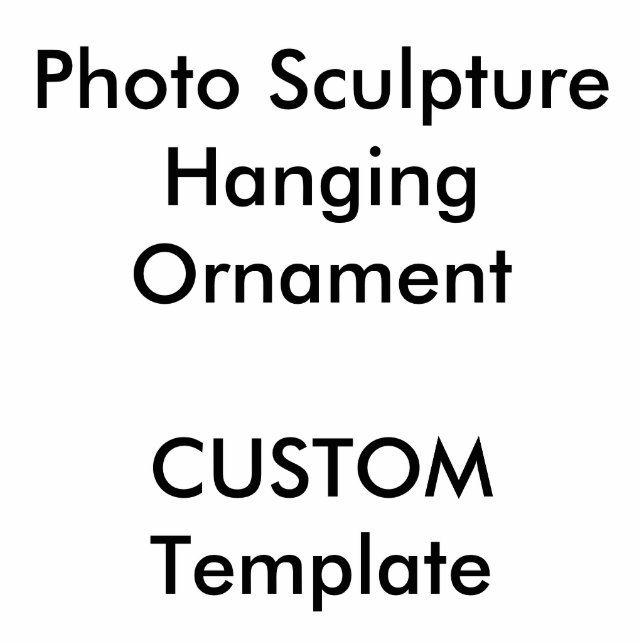 Aangepaste fotosculptuur Ornament 2 x 3 inch Fotobeeldje Ornament (Voorkant)