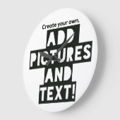 Aangepaste fotoselectie - Foto uploaden, tekst toe Grote Klok (Hoek)