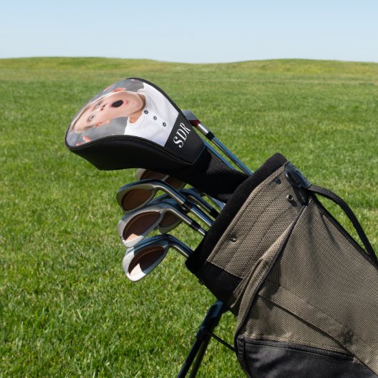 Aangepaste fotoserie Aangepaste 3-Letter-Monogram Golfheadcover (Insitu)