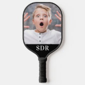 Aangepaste fotoserie Aangepaste 3-Letter-Monogram Pickleball Paddle (Voorkant)
