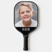 Aangepaste fotoserie Aangepaste 3-Letter-Monogram Pickleball Paddle (Achterkant)