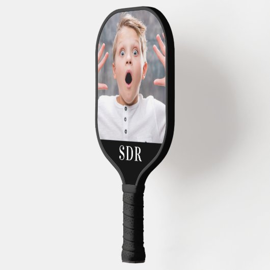 Aangepaste fotoserie Aangepaste 3-Letter-Monogram Pickleball Paddle (Links)