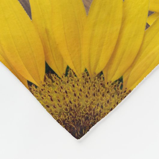 Aangepaste fotoserie Collage Rustic Sunflower Wood Fleece Deken (Hoek)