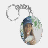 Aangepaste fotoserie eenvoudige minimalistische sl sleutelhanger (Voorkant Links)