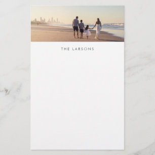 Aangepaste fotoserie en monogram briefpapier