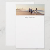 Aangepaste fotoserie en monogram briefpapier (Voorkant / Achterkant)