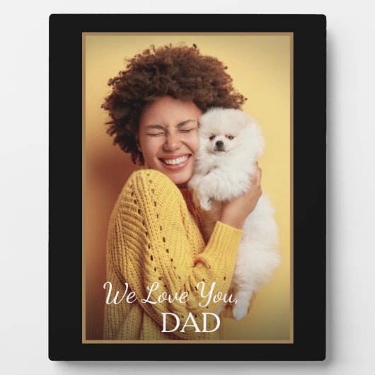 Aangepaste fotoserie Pet Love Personalize Fotoplaat (Voorkant)