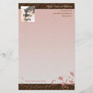 Aangepaste fotoserie, roze zwijn briefpapier