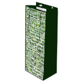 Aangepaste fotoservice Hartelijk dank! Wijn Cadeautas (Voorkant Gekanteld)