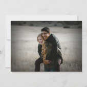 Aangepaste fotosessie voor Westerne service op bas Kaart (Achterkant)