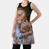 Aangepaste fotosjabloon Family Love Script Schort (Insitu)