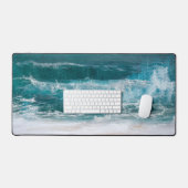 Aangepaste fotosjabloon Gepersonaliseerd Modern Ee Bureaumat (Keyboard & Muis)