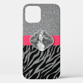 Aangepaste fotosjabloon Girly Pink Animal Pattern Case-Mate iPhone Case