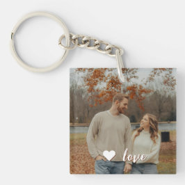 Aangepaste Fotosleutelhanger met Gepersonaliseerde Sleutelhanger