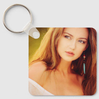 Aangepaste FOTOSLEUTELHANGER met PAARSE DRUVEN ACH Sleutelhanger