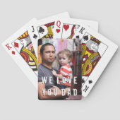 Aangepaste fotospeelkaarten voor vaders dag pokerkaarten (Achterkant)