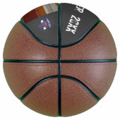 Aangepaste fotospeler naam team logo grijs basketbal (Rechts)