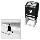 Aangepaste fotostempel met tekst Uw eigen ontwerp Zelfinktende Stempel (In situ)