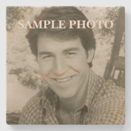 Aangepaste fotostenen onderzetter – Foto