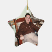 Aangepaste fotosterren in het kader van de herdenk keramisch ornament (Rechts)