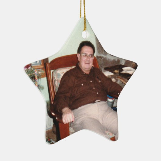 Aangepaste fotosterren in het kader van de herdenk keramisch ornament (Rechts)