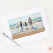 Aangepaste fotosticker met je favoriete foto's rechthoekige sticker (Envelop)