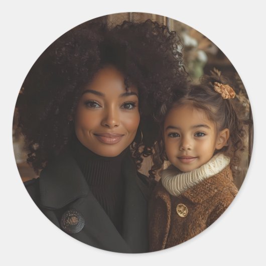 Aangepaste fotostickers ronde sticker (Voorkant)