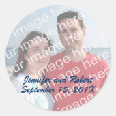 Aangepaste fotostickers ronde sticker (Voorkant)