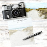 Aangepaste fotostrandvakantie notitieblok<br><div class="desc">Maak uw foto persoonlijk en voeg deze toe aan uw familie,  kinderen,  vrouw,  vriendin of huisdier. De foto heeft een witte bekleding zodat u uw het schrijven kunt zien. De foto show een foto van een vakantie van de familie en een dag op het strand.</div>