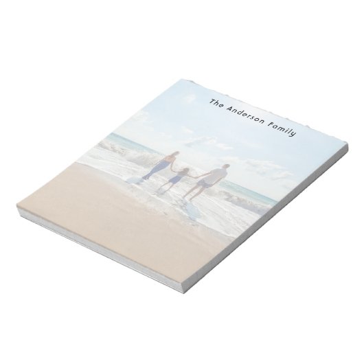 Aangepaste fotostrandvakantie notitieblok (Linkerzijde)