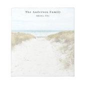 Aangepaste fotostrandvakantie notitieblok (Voorkant)