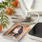 Aangepaste fotosympathie - Pet Loss - Pet Memorial Sleutelhanger (Voorkant Rechts)