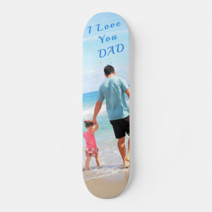 Aangepaste fototekenskateboard - Ik hou van je DAD Persoonlijk Skateboard