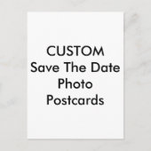 Aangepaste fototekst Afbeelding De datum Briefkaar Aankondigingskaart (Voorkant)